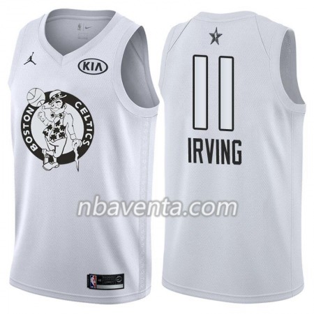 Camiseta Hombre Boston Celtics Kyrie Irving 11 2018 All Star Jordan Brand Blanco Swingman